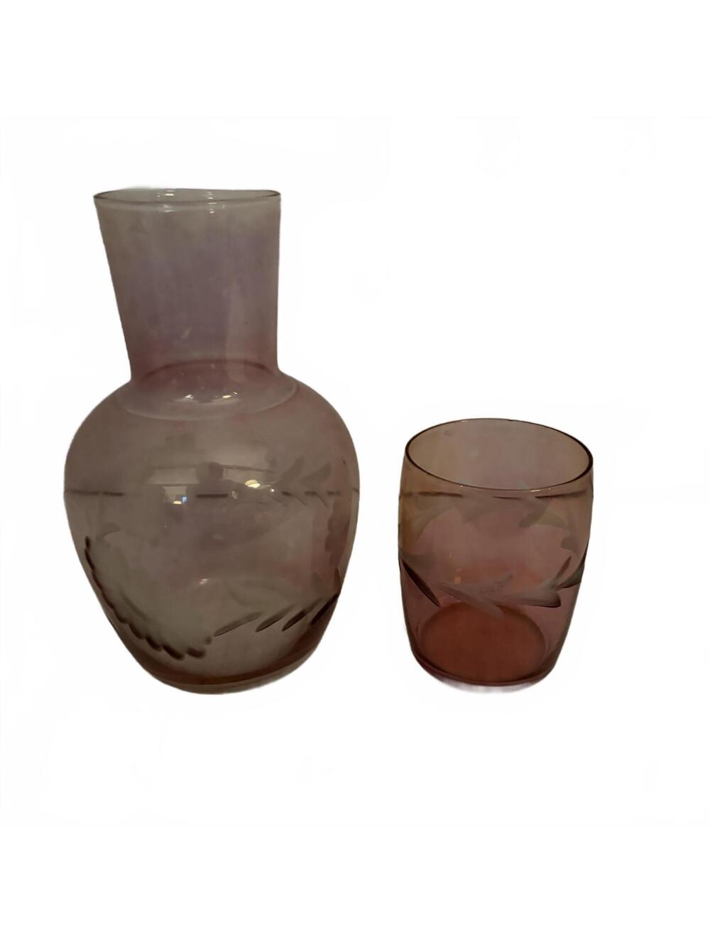 Pink Smoke Cranberry Tumbler Set